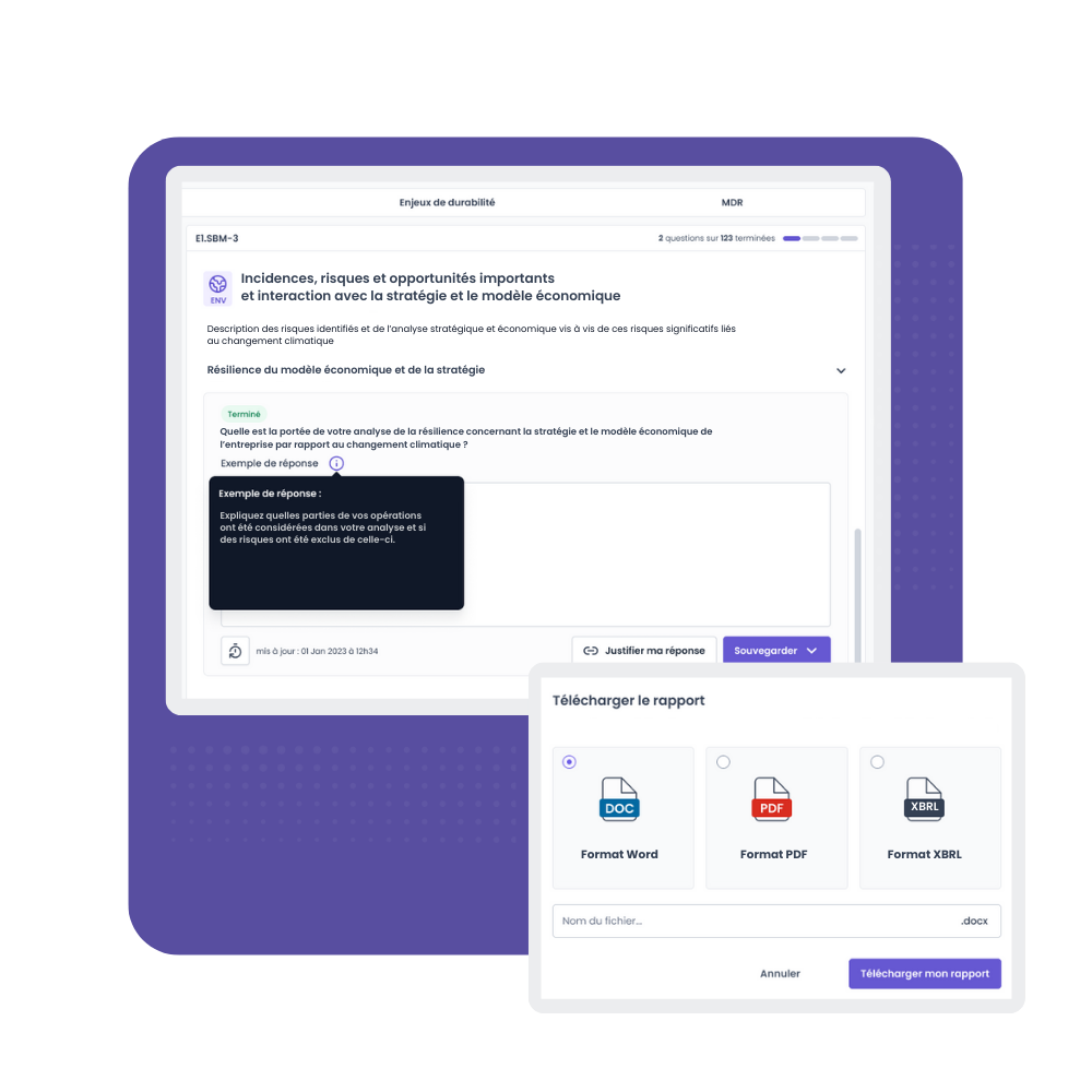 Rapport de durabilité auditable dans Ekyo CSR